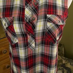 Splendid Plaid Shirttail Dress…NWT